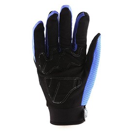 WOW Motocross Motorcycle BMX MX ATV Dirt Bike Skeleton Racing Gloves Blue