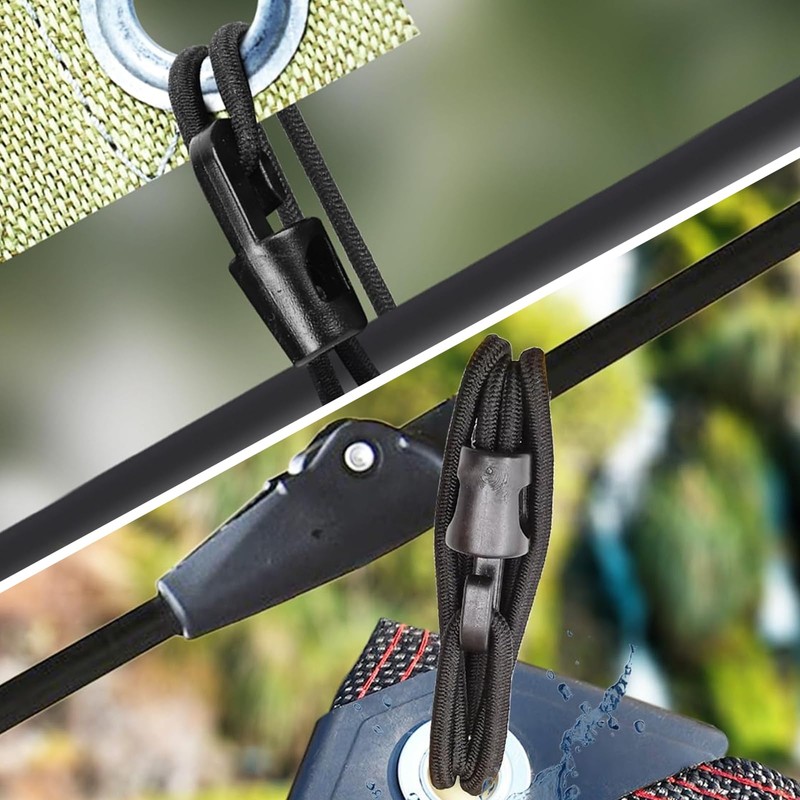 Bungee Cords with Hooks Pack of 20 - 10 cm