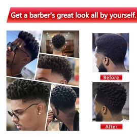 2Pcs Yellow Curl Sponge Set for Men & Women - Small Holes Design, Two-Sided for Natural and Black Hair Styles, Twist Sponge Brushes