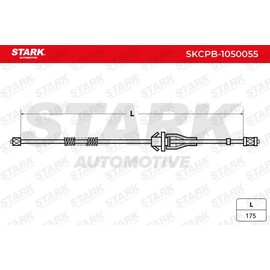 STARK SKCPB-1050055 Cable Pulley, Parking Brake, Handbrake Cable, Brake Cable