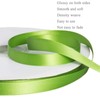 YASEO Lime Green Ribbon, Solid Color Double Faced Polyester Satin