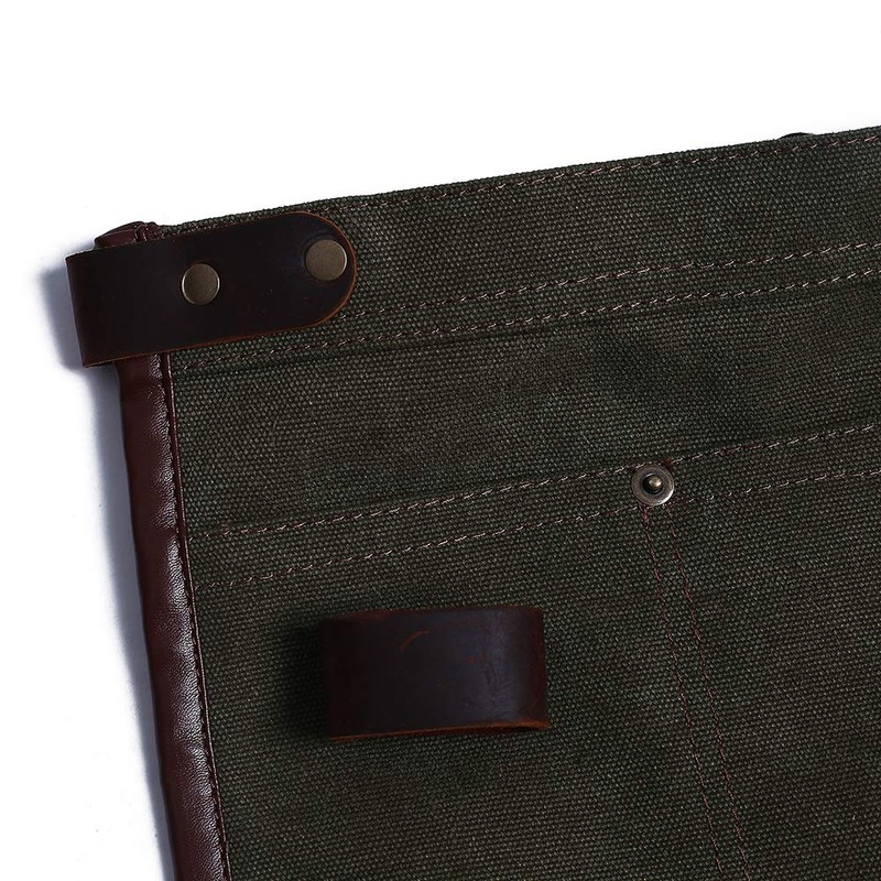 Luchuan Heavy Duty Canvas Tool Apron With the Adjustable Genuine
