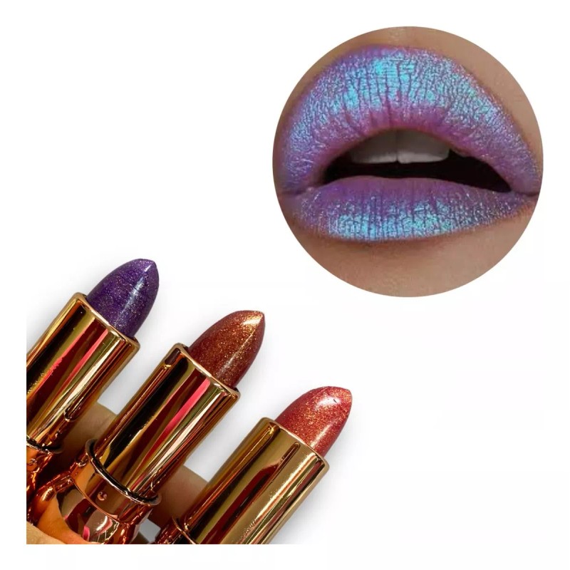 Miss Betty 24 Labiales Polvo De Hadas Holográfico Lipstick Glitter
