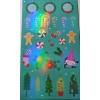 Unbranded 2 sheets - Holographic Holiday Wreaths, Candy, and Christmas