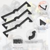 AccEncyc Black Peg Locks Plastic Pegboard Hook Locks Pegboard Display