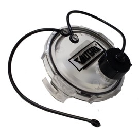 Valterra T1020-1CLRVP Waste Valve Cap - 3" with Capped 3/4" GHT, Clear, Carded