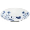 Ceramic Indigo Ronron and Mew Small Plate, Mew Size: Approx.