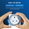 AHDXKUE Mechanical Timer Socket Switch Plug-in Timer Controller, 24 Hour