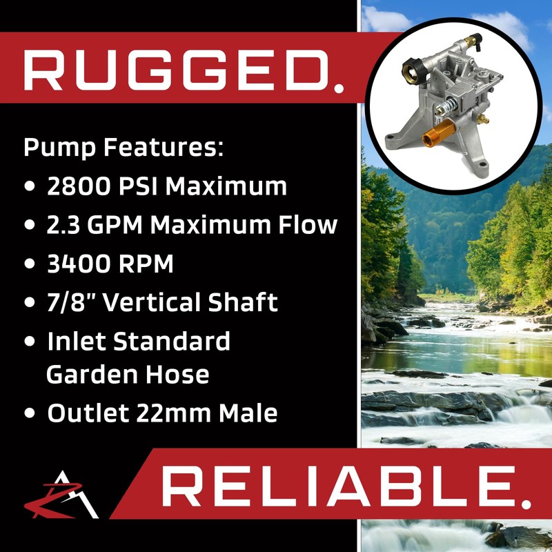 The ROP Shop | 2800 psi PRESSURE WASHER WATER PUMP