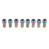 RISK 8Pcs Mountain Bike Pedal Bolts Titanium Alloy Anti Slip