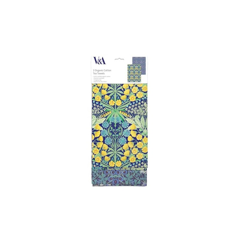 Museums & Galleries Tea Towels - V&A Design - Organic