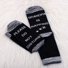 JXGZSO Grandpa Napping Socks Papa Gift Mens Funny Socks Please
