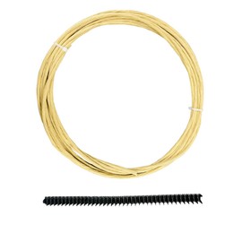 Upholstery Stay Wire for Sofa Furniture Springs, 9 Gauge with 40 Clips (10M/32ft)