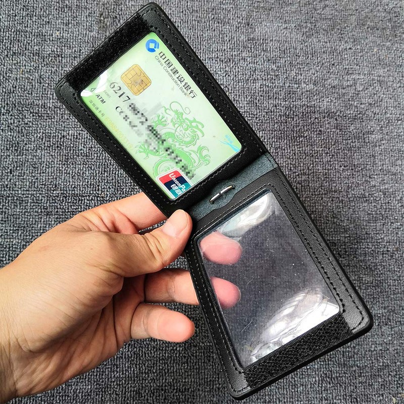 Hibate Genuine Leather Oyster Card Holder Bus Travel Pass Holders