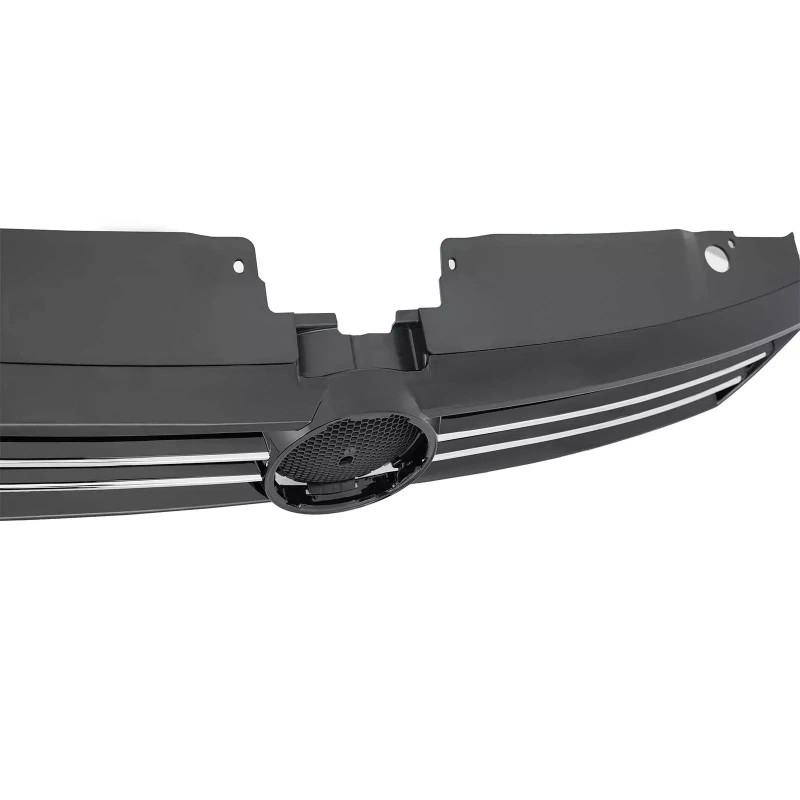 YLT Auto Grille Black Shell Grill W/chrome Trim Fit 2011-2014