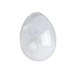 Erliway Natural Clear Quartz Crystal Eggs for Easter Day, 1.2 x 0.8" Palm Stone Egg, Polished Pocket Worry Gemstones, Crystals for Reiki Balancing Wicca Meditation Energy Anxiety Relax Decor