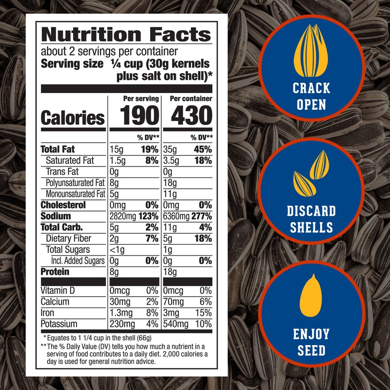 DAVID Sunflower Seeds, Original Flavor, Stocking Stuffer, 5.25 oz.