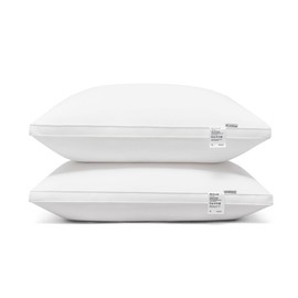 Acanva Cooling Bed Pillows for Sleeping 2 Pack, Luxury Hotel Quality with Premium 3D Down Like Filling for Back, Stomach or Side Sleepers, Soft & Comfortable, Standard (Pack of 2), White 2 Count