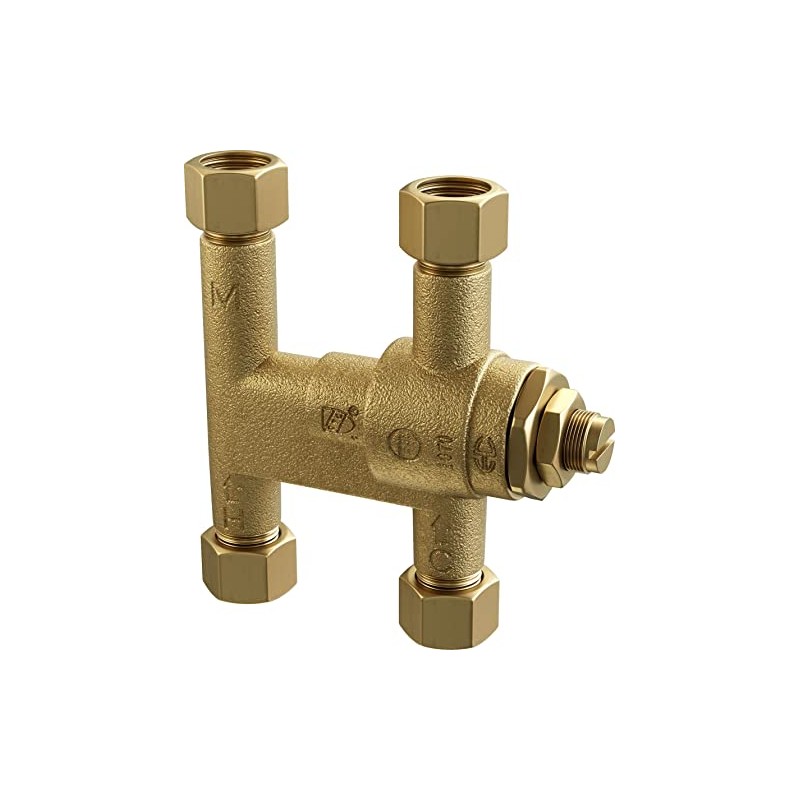 PROFLO PFMVTD38 3/8" Thermostatic Mixing Valve - Two Outlets -