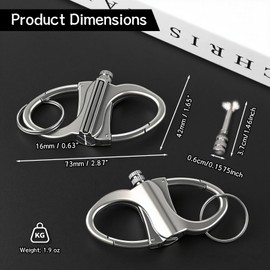 MOCCOOL Keychain Lighter, Permanent Metal Match Strike, Infinity Lighter Waterproof Windproof Matches Reusable, Multitool Fire Starter Key Ring for Outdoor Hiking Traveling Camping Emergency