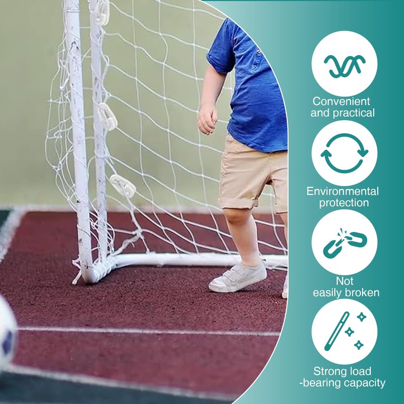 Asheyya 40PCS Football Goal Net Clips, Soccer Goal Accessories Plastic