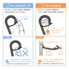 Magx MLO-4P-B S-Shaped Hooks, with Locking Function, Blue, 4 Pieces,