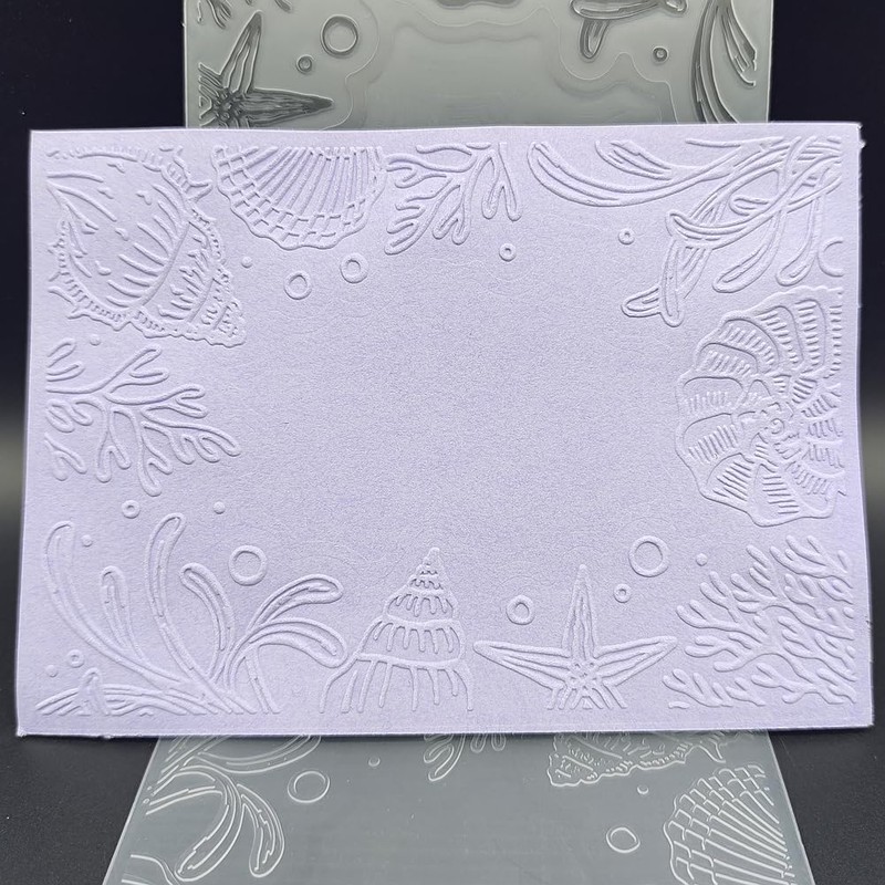 Plastic Embossing Folder A6 Size Underwater World Paper Crafts Plastic