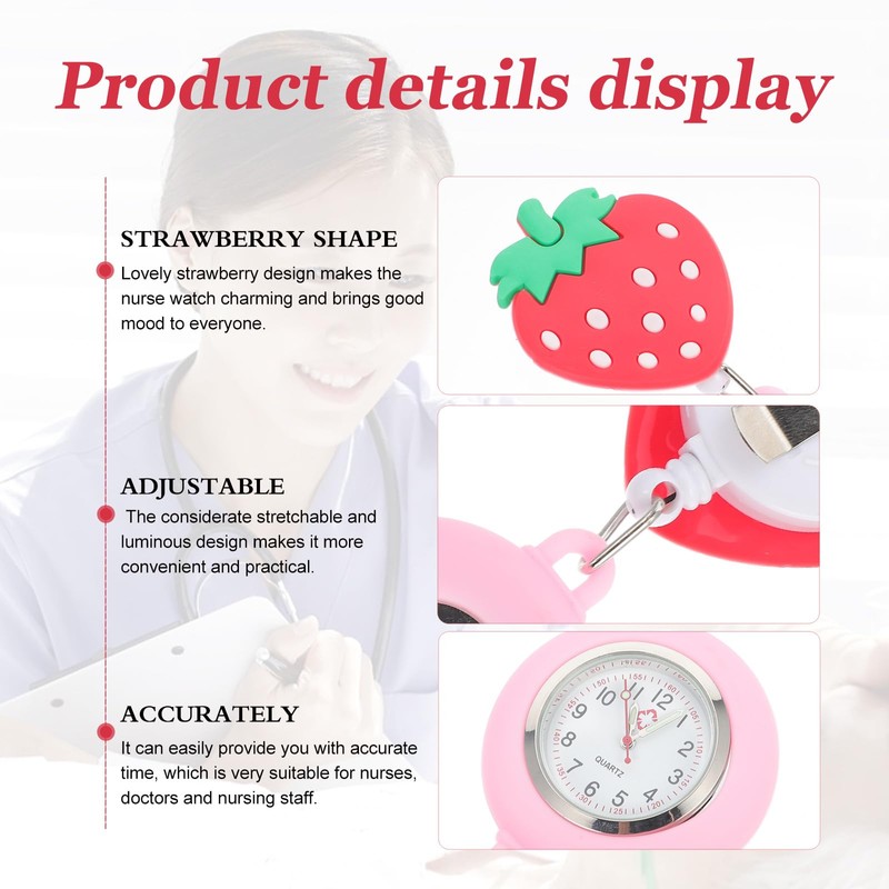 Gatuida 2 Pcs Fob Watch Set, Creative Stretchable Pocket Watches