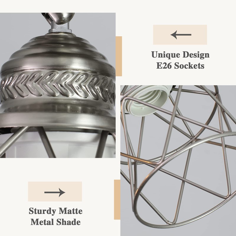 ABEAJAT Kitchen Light Fixtures - 3-Lights Multi-Directional Ceiling Lamp with