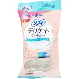 Sofy Delicate Wet Sheet, Soap Scent, Pack of 10 x 2