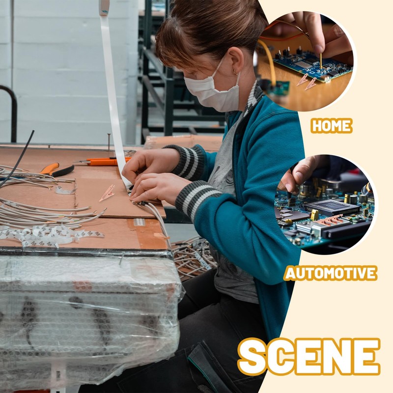 Baluue Crocodile Alligator Clips - 15pcs Mini Metal Alligator Clip