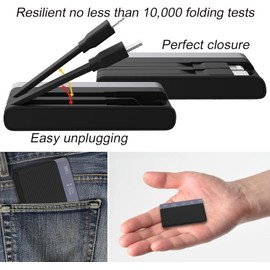 SD Card Reader for i-Phone i-Pad, Aluminum 6in1 Multi-Ports Memory Card Reader with SD/TF Card USB 3.0 Adapter,Foldable Data Cable Supports SD/Micro SD/SDHC/SDXC/MMC