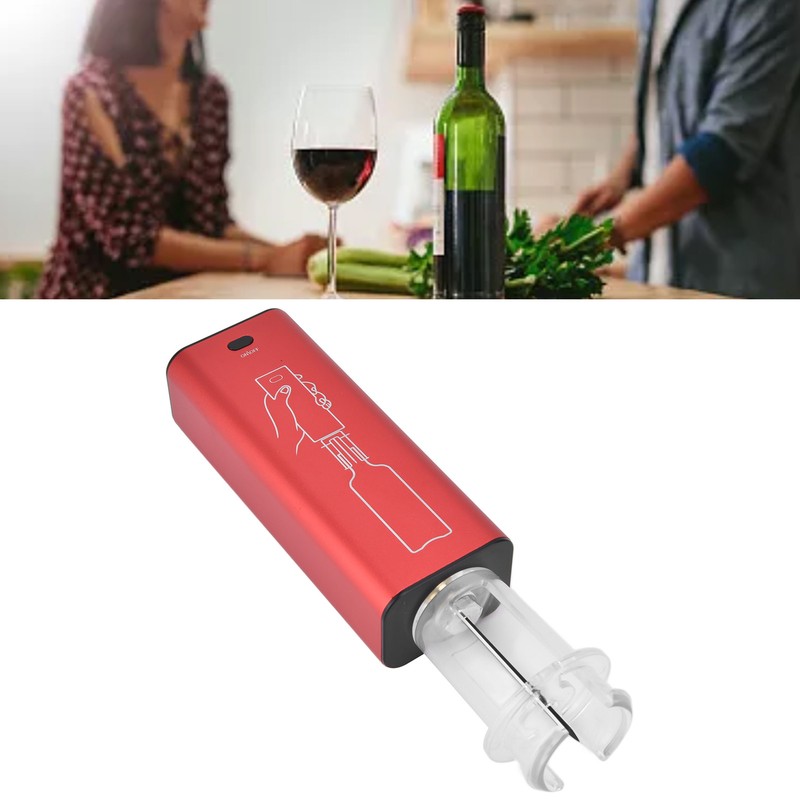 Electric Wine Opener Aluminum Alloy USB Charging Automatic Corkscrew Set