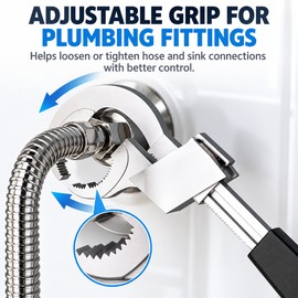 Adjustable Sink Wrench for Plumbing Repair – Multipurpose Hand Spanner for Bathroom Sink & Faucet Installation