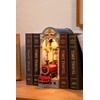 ROBOTIME DIY Book Nook Kit Insert Bookcase Book Stand 3D