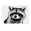 'Raccoon Front View' Temporary Tattoo - Water Resistant, Skin-Safe, Non-Toxic