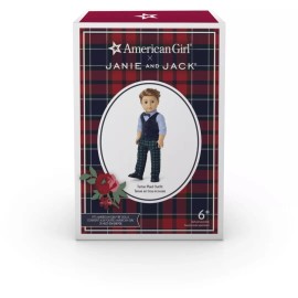 American Girl Doll Janie and Jack Tartan Plaid Holiday Boy Outfit NEW
