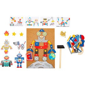 Small Foot 10227 "Fairy" Wooden Hammering Game, Cork Board with Fairy Motifs for Hammering, 6 Years and Above