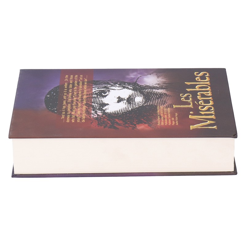 Safe Box Simulation Book Saving Box with Key for Cash