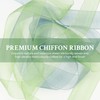6-Roll Sheer Organza Ribbon 1" x10yd, Mixed Colours, Satin Hem