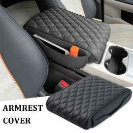 Unbranded Cushion Cover Center Armrest Console Box Leather Pad Protector Car Accessories