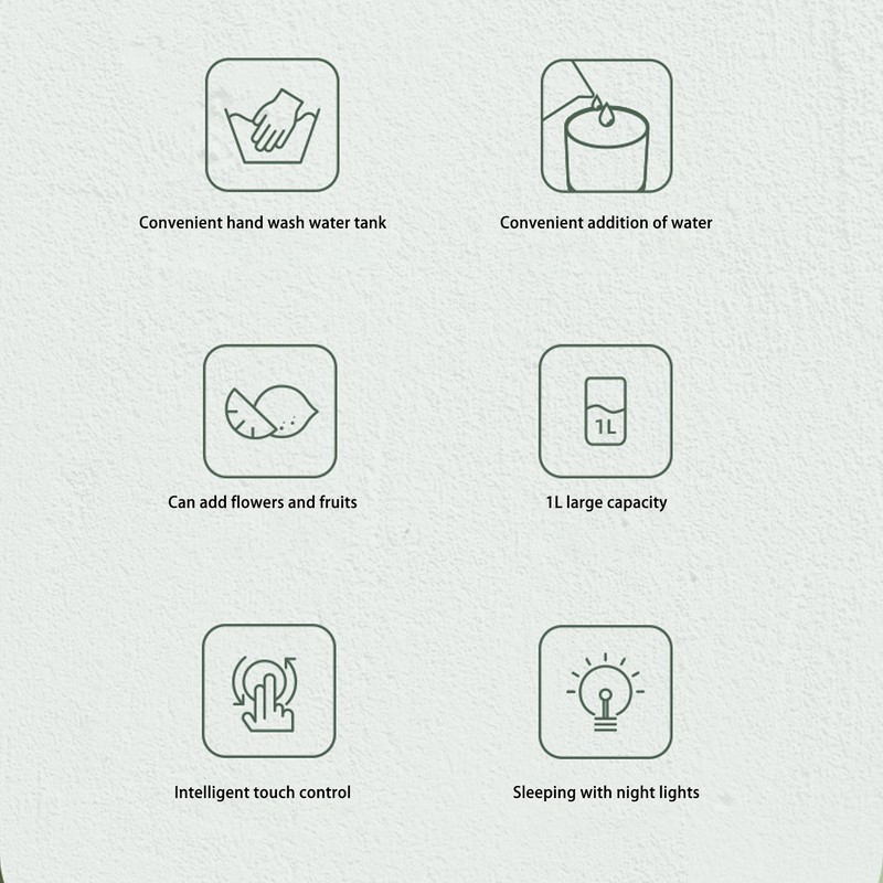 1000ml 1L Aromatherapy Diffuser Fine Spray Humidifier for Bedroom Household