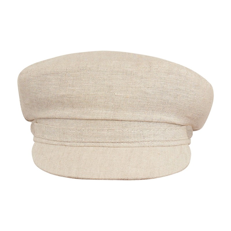 Sterkowski Pireus Summer Hat, 100% Linen Breton Hat for Men
