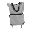 Foldable Cart Bag with Wheels, Reusable Large Capacity Shopping Bag