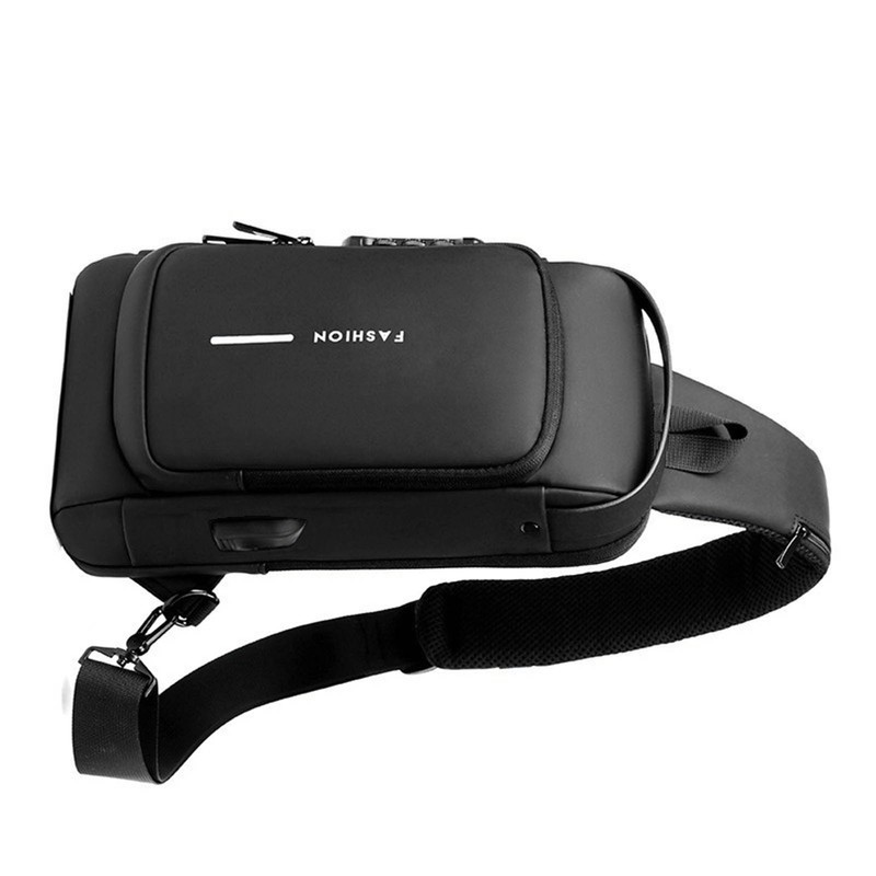Password Sling Backpack Anti Theft Multifunctional Cycling Chest Bag for