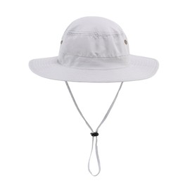 Connectyle Unisex Quick Dry UV Protection Hat, Outdoor Sun Hat, Safari Hat, Farm Work Hat, Fishing Hat, white