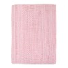 Pram Cotton Cellular Blanket (Pink) - 6089PI