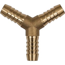 RIEGLER 134510-172 D Y-Hose Connector for Hose LW 9 mm, Brass, Pack of 1