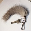 ZhichunLee Real Luxurious Mink Marten Leather Fur Hair Key Chain