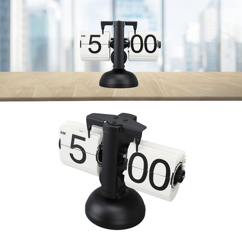 European Style Retro Digital Flip Down Clock 304 Stainless Steel